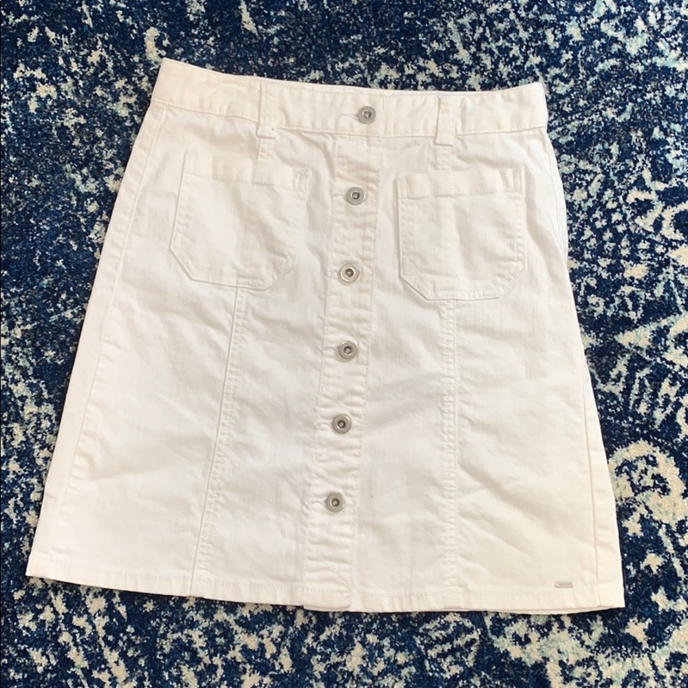 Tommy Hilfiger white denim skirt